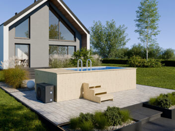 Wooden swimming pool 480 x 240 cm with polypropylene liner