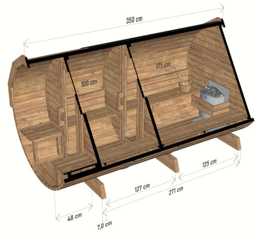 sauna-ogrodowa-beczka-3,5m-z-balkonem-i-przedsionkiem---przekroj