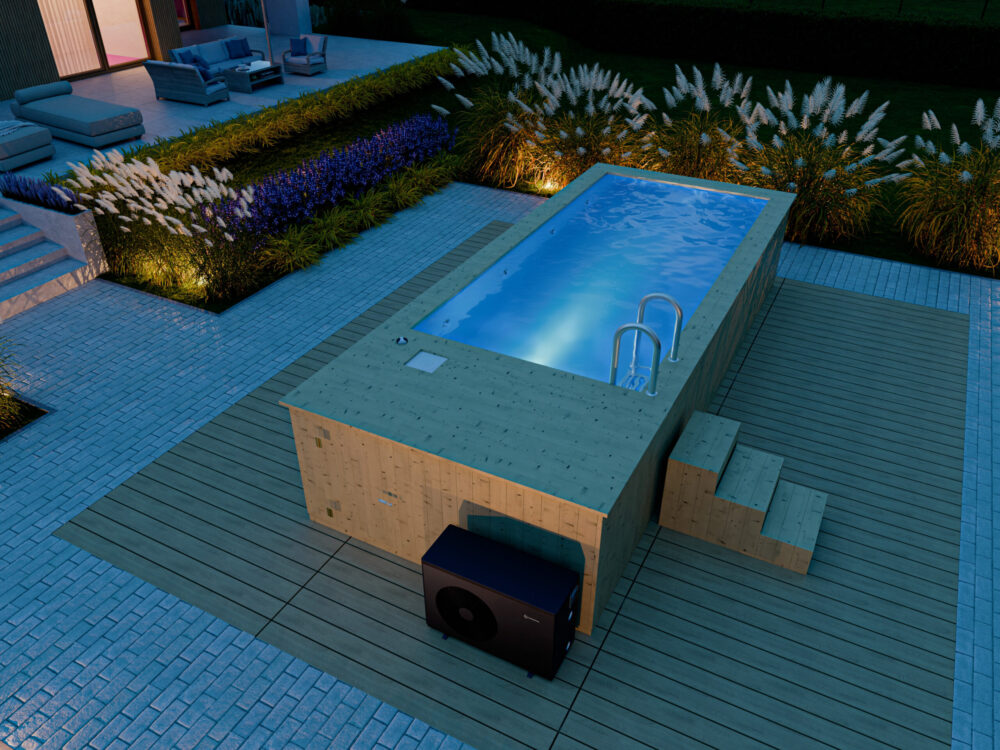 580 x 240 cm swimming pool with liner | A&M Przeciszów