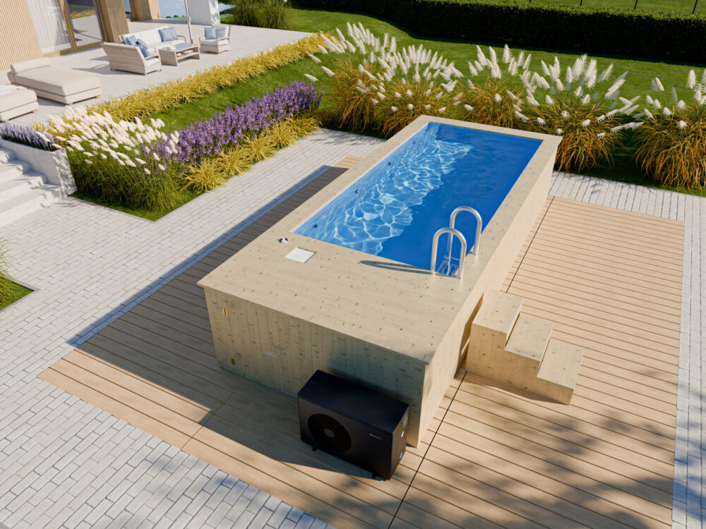 580 x 240 cm swimming pool with liner | A&M Przeciszów