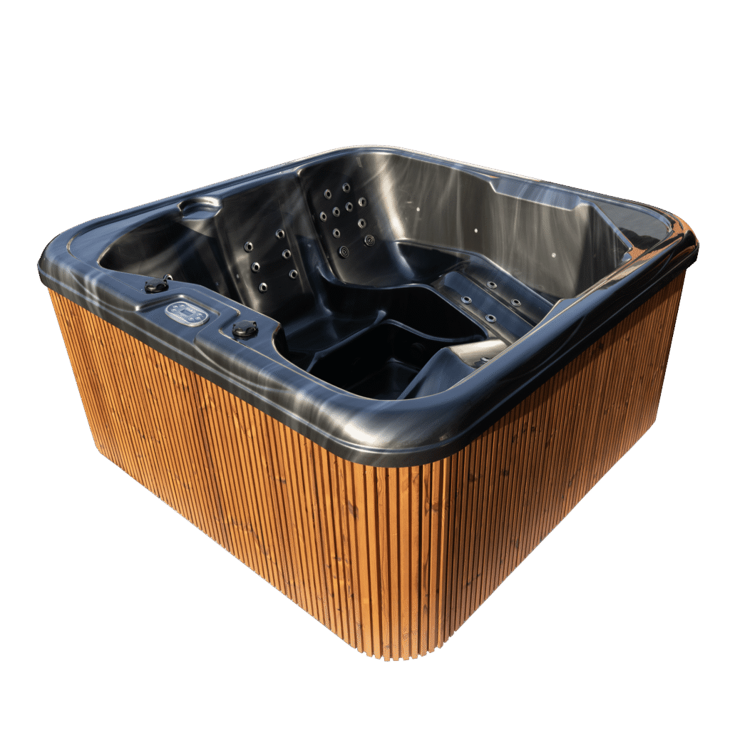 Wanna - ciemny marmur + lamele