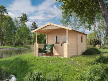 Wooden House with Terrace ZUZIA 300cm × 500cm