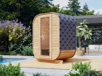 Sauna Premium MINI 165 x 125 cm + electric stove